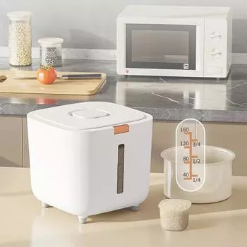 Ведро для риса, защищенное от насекомых, влагостойкое, герметичное, бытовое ведро для зерна, резервуар для риса, пищевой ящик для хранения риса, банка для хранения муки CN