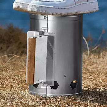 Ведро для розжига угля Многоцелевой поджигатель для сада, кемпинга, пикника, приготовления на открытом воздухе