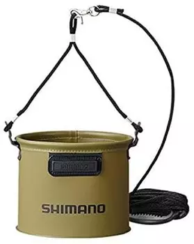 Ведро для рыбалки SHIMANO 19 см, цвет хаки, Buckan BK-053Q хаки