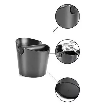 Ведро для шлака для кофе. Ящик для бытового порошка, шлака. Нескользящее ведро для шлака. Ведро для переработки кофейного шлака. чёрный