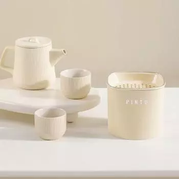 Ведро для слива чая, мусорная корзина с крышкой, компактный размер, портативная, легко моющаяся, для ванной комнаты, маленькая корзина для мусора A