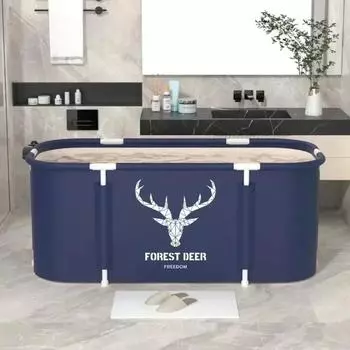 Ведро для ванны, двухместная складная ванна, большая ванна с утолщенной поверхностью для домашнего использования, экономит место, свободное ведро для льда