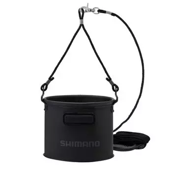 Ведро для воды SHIMANO, черное, 19 см, BK-053Q