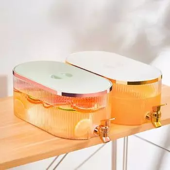 Ведро для воды, сока с краном, кухонные принадлежности, легкая чистка, летний холодильник, холодный чайник, ведро для напитков, экологически чистый контейнер