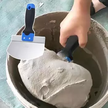 Ведро PENGGONG из нержавеющей стали, совок в форме дуги, лопата, шпатель, скребок, ручной инструмент для гипсокартона разноцветный