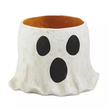 Ведро-привидение Хэллоуин Украшение Большая вместимость Для помещений и улицы Кашпо-ваза с милым дизайном Ведро для конфет Small A