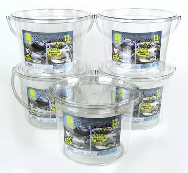 Ведро PROX Sitable Super Slim объемом 13 литров продается в картонных коробках, в коробке содержится 5 PX444135P статическая нагрузка до прозрачного ПЭТ (с крышкой) (1 шт.) [Поддерживает чистый