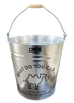 Ведро с иллюстрацией Onoe Seisakusho, 12 литров, черного цвета, для садоводства, кемпинга, товаров для предотвращения стихийных бедствий, диаметр x диаметр x глубина. Изготовлено в