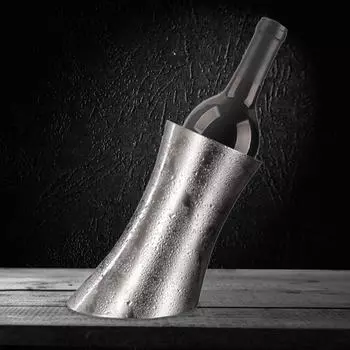 Ведро со льдом для охлаждения вина, большой емкости, шампанского, пива с двойными стенками