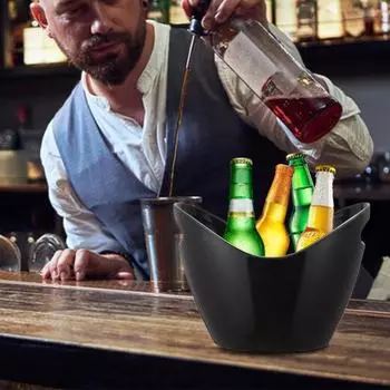 Ведро со льдом, ванна для напитков для вечеринок и напитков, портативная ванна со льдом с противоскользящим дном для шампанского, пива, домашний бар, кухня, ресторан, инструменты чистый
