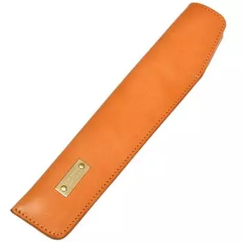 Веер Веер из натуральной кожи химэдзи [TAVARAT] Чехол, держатель, Япония, размеры 7,5, кожа, (Верблюд) верблюд