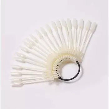 Веерообразная демонстрационная палочка для накладных ногтей Палитра цветов для ногтей Лак для ногтей Демонстрационная стойка для ногтей прозрачный