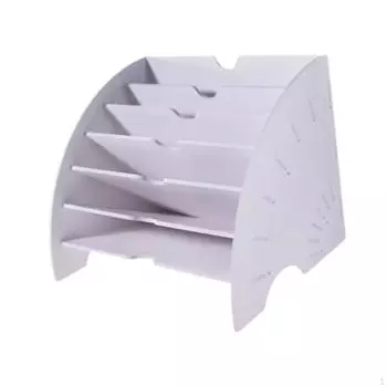 Веерообразный настольный органайзер для файлов, почтовый держатель, 6 отделений, стойка для хранения документов