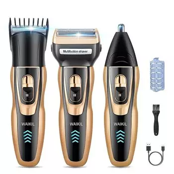 veeu electric shaver whole body 3in1 shaving electric mens shaver electric hair clipper nose hair cutter Armpit hair/body hair/eyebrows/shin