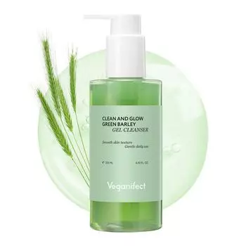 Veganifect Official Clean Glow Aobari Cleansing Gel 205ml Cleansing Makeup Remover Cleansing Gel Gel Cleansing Vegan Pore Cleansing Pore Care & / / /