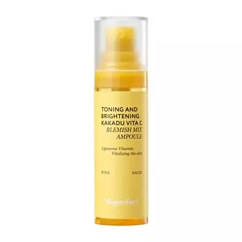 Veganifect Official Toning Brightening Kakadu Vita C Dullness Mix C Care & Ampoule/Эссенция/Витаминная эссенция/Витамин C/Косметика/Корейская косметика/Кожа