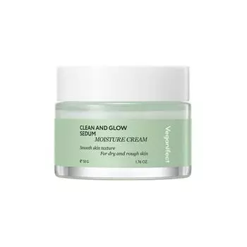 Veganifect Увлажняющий крем Clean And Glow Sedum 50 г