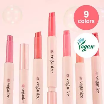 VEGANIZE Бальзам для стекол губ с коллагеном 1,8 г 02 Shy Pink