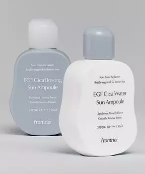 Веганская успокаивающая солнцезащитная ампула с EGF и центеллой азиатской 56 мл: