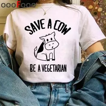 Веганские футболки, топы, футболки женские, повседневные футболки в стиле гранж, топы, футболки с рисунком в стиле Харадзюку S чёрный