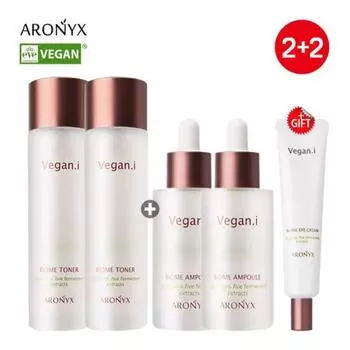 Веганский тоник для глаз Biome x2 + Ампульная эссенция x2 + Крем для глаз 2 toners2 ampoules/20