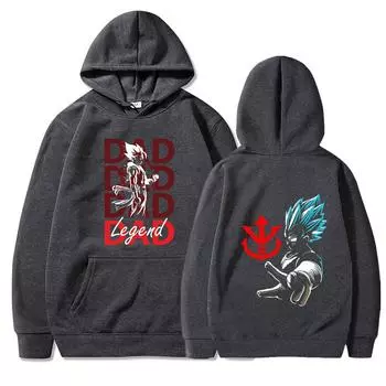 Vegeta пуловер с капюшоном Dragon Ball Hoodie осенний флис полиэстер мужчины женщины повседневный пуловер уличная одежда S-3XL топ S