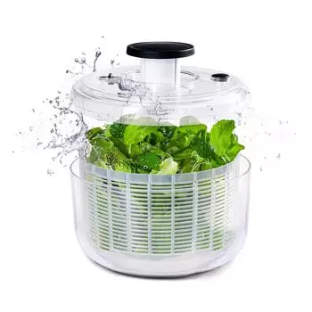 Vegetable Drainer Salad Spinner Dishwasher Safe Push Type Colander Bowl Cooking Convenient Goods Home Use Easy Preparation Cooking Kitchen Utensils