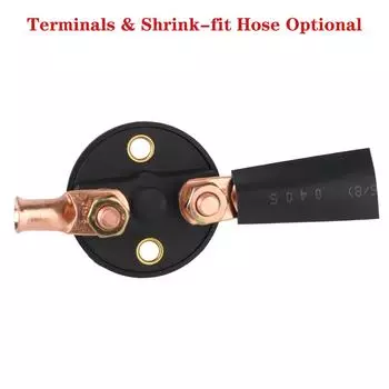 Vehicle Car Modified 12V 24V 125A Battery Switch Main Cut Off Kill Switch 2 Keys Removable Battery Isolator Disconnector