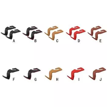 Vehicle Seat Back Hanger Universal Hooks Hanging Holder Portable Interior Spare Accessories 1Pc Black Red Line