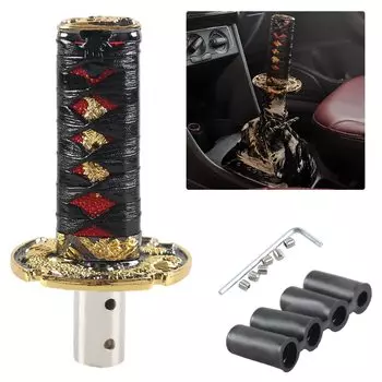 VEHSUN Universal Shift Knob, Japanese , Truck, Gear Knob, Samurai , Long, 3.9 inches
