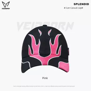 VEIDOORN Can Sports Cap 2024 Autumn New Arrival Men s and Women s Casual Baseball Cap Outdoor Couple Sunshade Embroidered Peaked Cap Pink Free size (cap circumference 57-59cm)