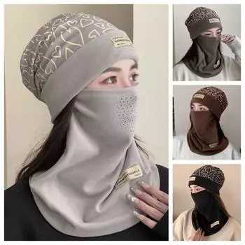 Veil Winter Neckerchief Soft Half-face Mask with Air Hole Fashion Heart Pullover Cap Outdoor чёрный