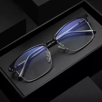 Veithdia мужские очки с защитой от синего света компьютерные очки оптическая оправа для очков для мужчин 52051 чёрный