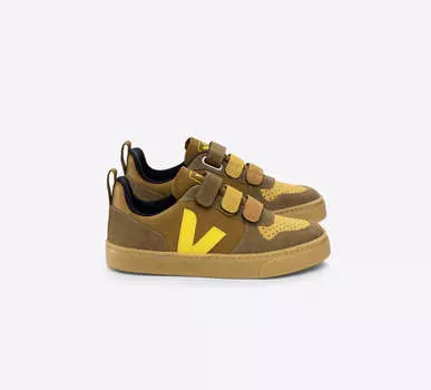 Veja Small SMALL V-10 VELCRO MULTICO-CAMEL 31 коричневый