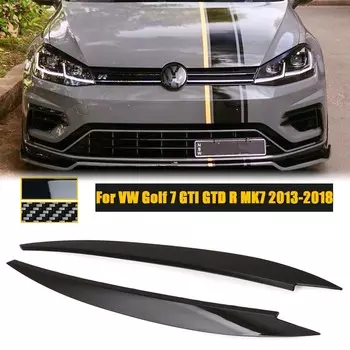 Веко для фар для Volkswagen VW Golf 7 MK7 VII GTI GTD R 2013-2018, накладка для бровей, привлекательная наклейка для автомобиля