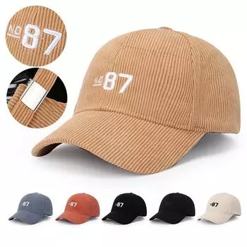 Вельветовая бейсболка с цифровой вышивкой, женская осенне-зимняя кепка, уличная кепка, мужская кепка чёрный