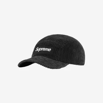 Вельветовая кепка Supreme 22SS Черная -