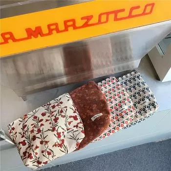 Вельветовая косметичка и сумка для хранения мобильных телефонов в стиле ретро для женщин Little Flower красный