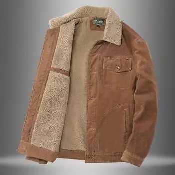 Вельветовая куртка, мужская осенне-зимняя свободная бархатная куртка Wild Plus, мужские деловые повседневные костюмы M