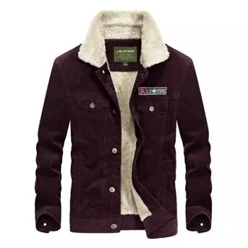 Вельветовая мужская куртка свободного покроя с хлопковой подкладкой, флисовая куртка большого размера M хаки