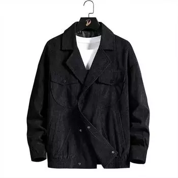 Вельветовая мужская куртка Весенний повседневный костюм Мужская куртка с лацканами M