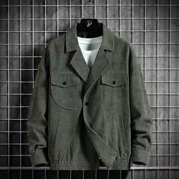Вельветовая мужская куртка Весенний повседневный костюм Мужская куртка с лацканами M