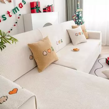 Вельветовая подушка для дивана, универсальная подушка Four Seasons, нескользящий универсальный чехол для дивана, весна и лето 2024, новая тканевая подкладка 70*70