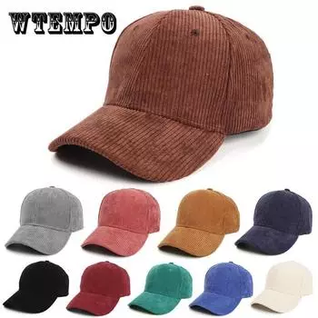 Вельветовая шляпа женская осенне-зимняя однотонная новая кепка-утка для пар модная брендовая повседневная универсальная бейсболка для мужчин и женщин Adjustable чёрный