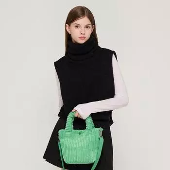 Вельветовая сумка через плечо Tote Mini (зеленый), РД23Д26ГРФ0-7000025991