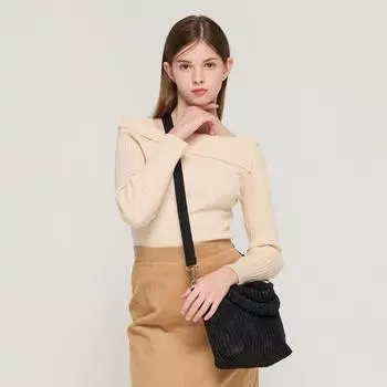 Вельветовая сумка через плечо Tote Mini (черный), РД23Д26БКФ0-7000025996