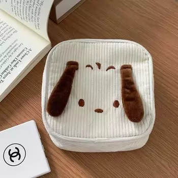 Вельветовая сумка для хранения собак Pacha, косметичка 13*13*6.5cm