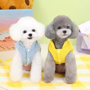 Вельветовая теплая куртка для собак и кошек, жилет, зимняя одежда для собак из хлопка, пальто для французского бульдога для маленьких собак, щенков, домашних животных, чихуахуа, мопсов S жёлтый