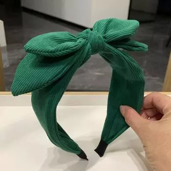 Вельветовая ткань Завязанные Женские Повязки на Голову Милые Заячьи Ушки Узел Обруч для Головы для Леди Девушек Шоппинг Фотография Головной Убор