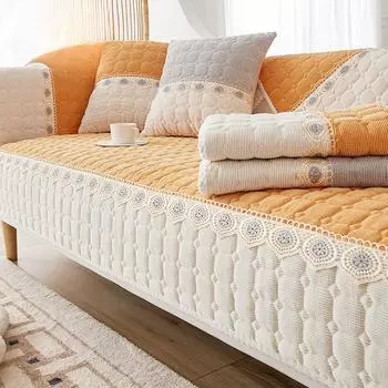 Вельветовая универсальная подушка для дивана Four Seasons, нескользящая, устойчивая к царапинам, простая модная подушка для дивана, покрывало для полотенца 70*70cm